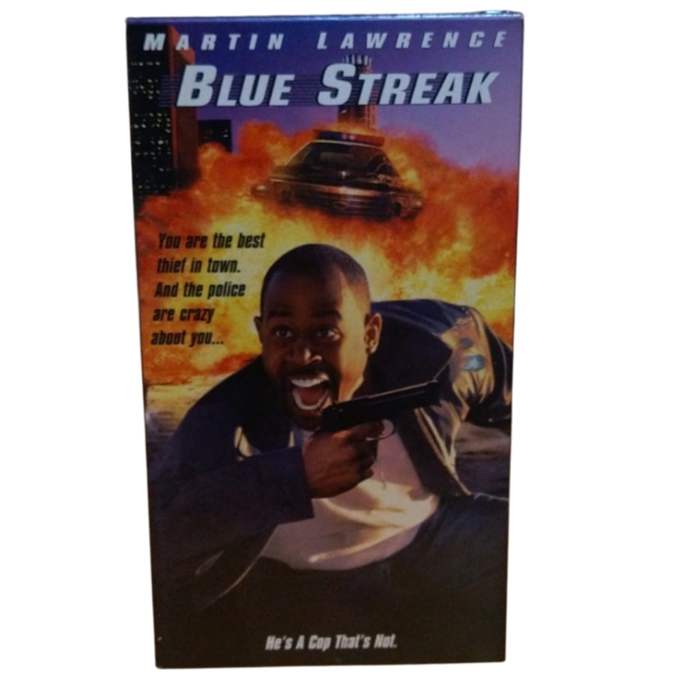 Blue Streak action comedy VHS tape